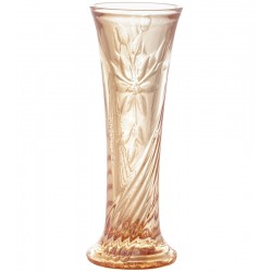 Vaso 15x6cm Vidro Sodo-calcico Flower Ambar